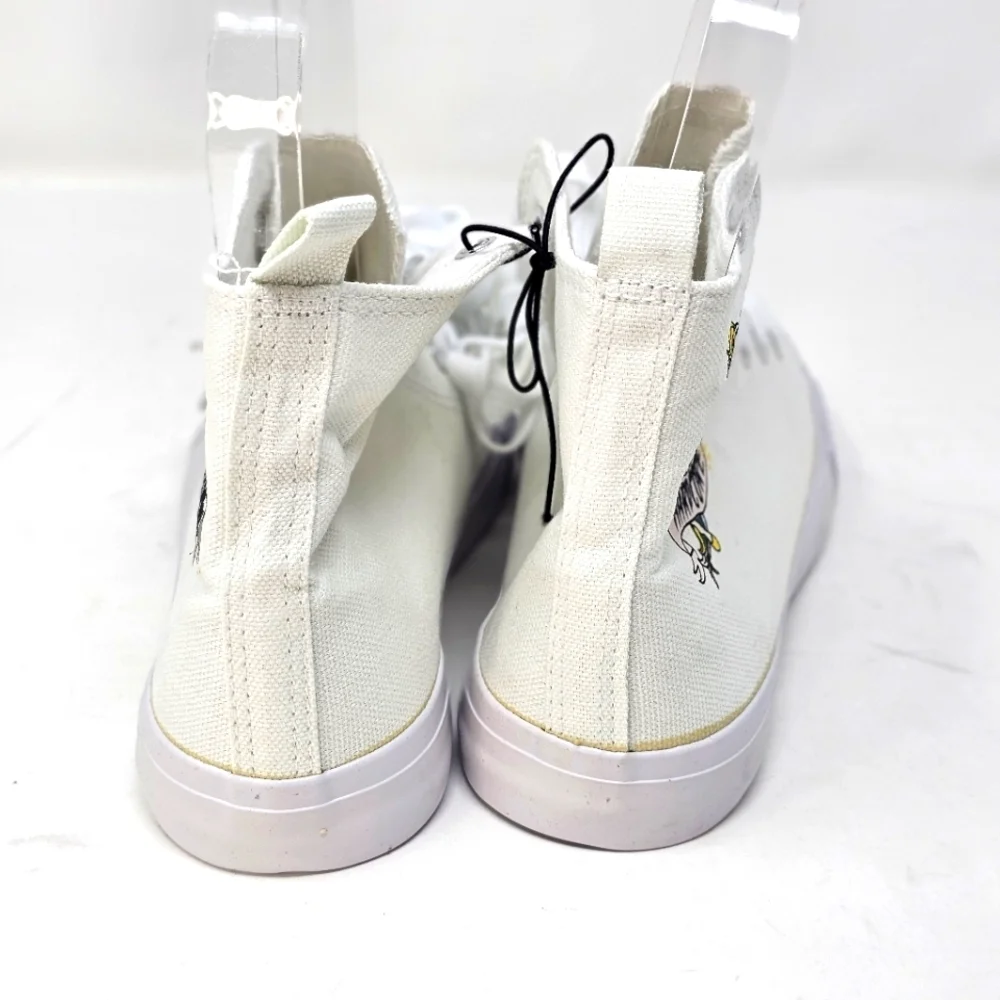 Hot Topic ✦ Canvas High-Top Sneakers ✦ Unicorn Graphic Lace-Up Pull Tab Sz 7 NWT